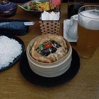 Gyoza with noodles at Maison Viet Olomouc in Olomouc
