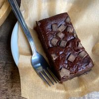 vegan brownie at Middle Bistrot in Milan