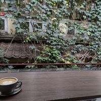 Latte with Oatmilk at 84th Brickyard in Hanoi