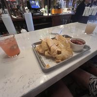 House chips and chunky salsa. Margaritas 😋   at Agave & Rye in Louisville