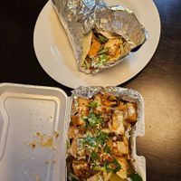 Vegetarian Burrito and Nachos. Teriyaki Mushroom/Tofu available for dinner at Music Bar MINA MINA in Hokkaido