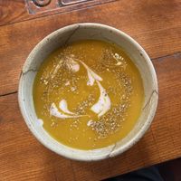 Pumpkin soup  at Tree Vegan Kitchen in Sapa