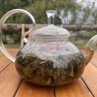 local herbal tea #Veganuary at Tree Vegan Kitchen in Sapa