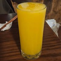 Mango smoothie at Tree Vegan Kitchen in Sapa