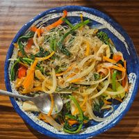 Vermicelli (glass noodles) mixed with vegetables at Tree Vegan Kitchen in Sapa