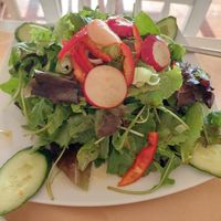Green salad at Glossitses in Crete
