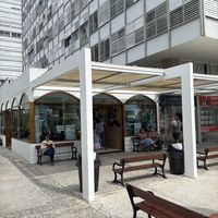 Outside seating   at Gelateria Arlecchino in Punta Del Este