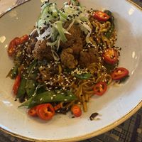 Vegan bang bang cauliflower   at Arturo Lounge in Penrith