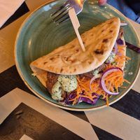 Flatbread with falafel at Arturo Lounge in Penrith