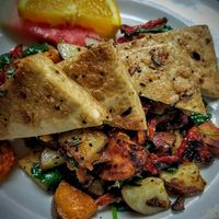 veggie hash with tofu at Gathering Cafe in Summerville