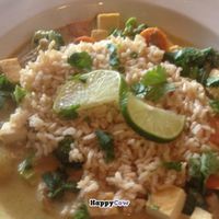 Panang Curry with Tofu at Gathering Cafe in Summerville