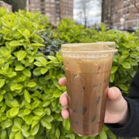 Iced latte with oat milkk  at Kanom Cafe in Baltimore