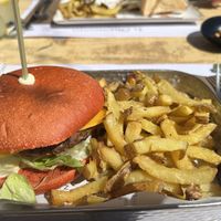 Vegan burger  at El Chiringuito in Calpe