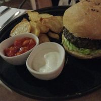 Burger at Beco do Sol Cafè Restaurant in Barao De Sao Joao