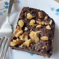 Vegan brownie. Yeeesss  at Beco do Sol Cafè Restaurant in Barao De Sao Joao