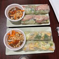 Spring Rolls (Gỏi Cuốn) and Summer Rolls (Bì Cuốn) at Thanh Luong Vegetarian in Minnetonka