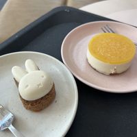 Mango cheesecake 5,25€
Worteltje taart 4,25€  at Museumcafé Centraal in Utrecht