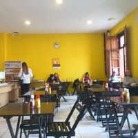 inside at Semente de Girassol in Curitiba