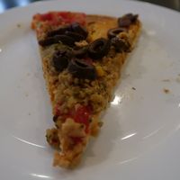 Olive Pizza at Semente de Girassol in Curitiba