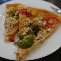 Tofu Pizza at Semente de Girassol in Curitiba