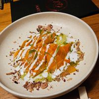 Vegan salmon at Rice Queen in Fitzroy