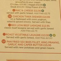 If requesting vegan lasagna be very clear- vegan! at The Red Lion  in Prestwick