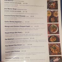 Menu at Everest Sherpa Restaurant in Ann Arbor