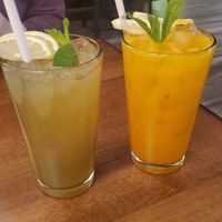 Masala Lemonade & Mango Ginger Fizz at Everest Sherpa Restaurant in Ann Arbor
