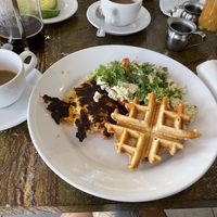 Tofu scramble, sweet potato hash and waffle at Fresh First - Maybe closed in Fort Lauderdale