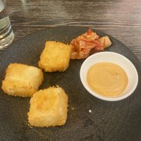 Crispy silken tofu (two bits already missing)   at An Di - Vietnamese Bar and Restaurant  in Docklands
