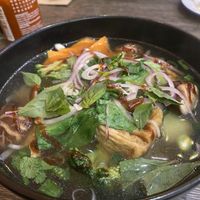 Vegan tofu and mushroom pho   at An Di - Vietnamese Bar and Restaurant  in Docklands