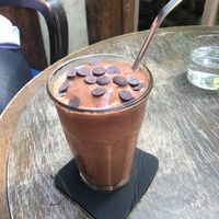 chocolate banana smoothie  at Beach Muffin in Zushi