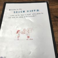 menu front at Beach Muffin in Zushi