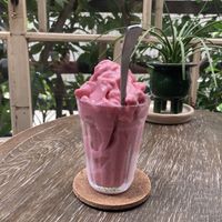 Strawberry smoothie   at Beach Muffin in Zushi