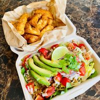 Vegan Taco bowl was delicious. New take-out option in June, 2020
 at Beach Muffin in Zushi