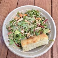 Earth bowl with chickpea and buffalo cauliflower add ins    at Just Salad in Boston