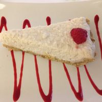 delicious coconut dessert at Rawdia in Bucharest