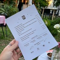 Menu february 2024 at Muchachito Vicente in Mendoza