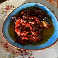 Salcita para el pan de tomates secos y alcaparras at Muchachito Vicente in Mendoza