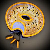 Neon bagel sign 😎   at Bagel's Dream in George Town