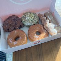 All vegan but matcha (green one)  at Doughnut Party in Calgary