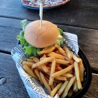 Vegan schnitzel burger at Bar Beach Bowling & Sporting Club‎  in Merewether