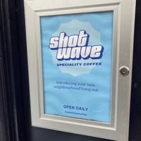  at Shotwave Coffee in North West London