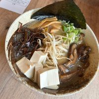 MISO VEGETARIAN RAMEN (vegan because ordered without egg) #Veganuary at Umamido - Honest Ramen in Brussels