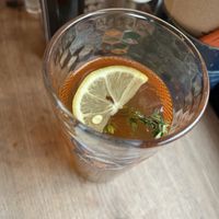 ICED HOJICHA TEA #Veganuary at Umamido - Honest Ramen in Brussels