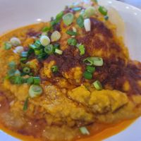 Yam Yam stew at Legacy Village West African Cuisine in Muncie