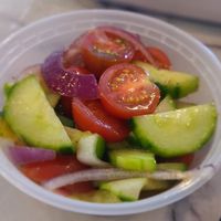Cucumber salad at Legacy Village West African Cuisine in Muncie