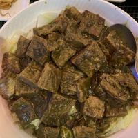 Tofu skin in cedar sauce at The Original Buddha Bodai - Kosher Vegetarian Restaurant in New York City