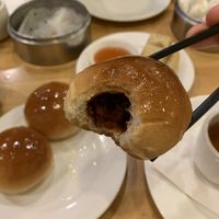 Sweet Steamed buns with bbq filling  at The Original Buddha Bodai - Kosher Vegetarian Restaurant in New York City