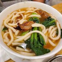 Beef Noodle Soup at The Original Buddha Bodai - Kosher Vegetarian Restaurant in New York City